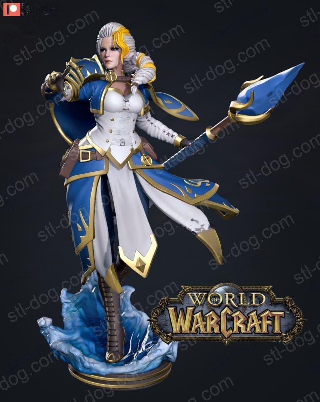 魔兽争霸（Warcraft）吉安娜·普罗德摩尔（Jaina Proudmoore）3D打印图纸